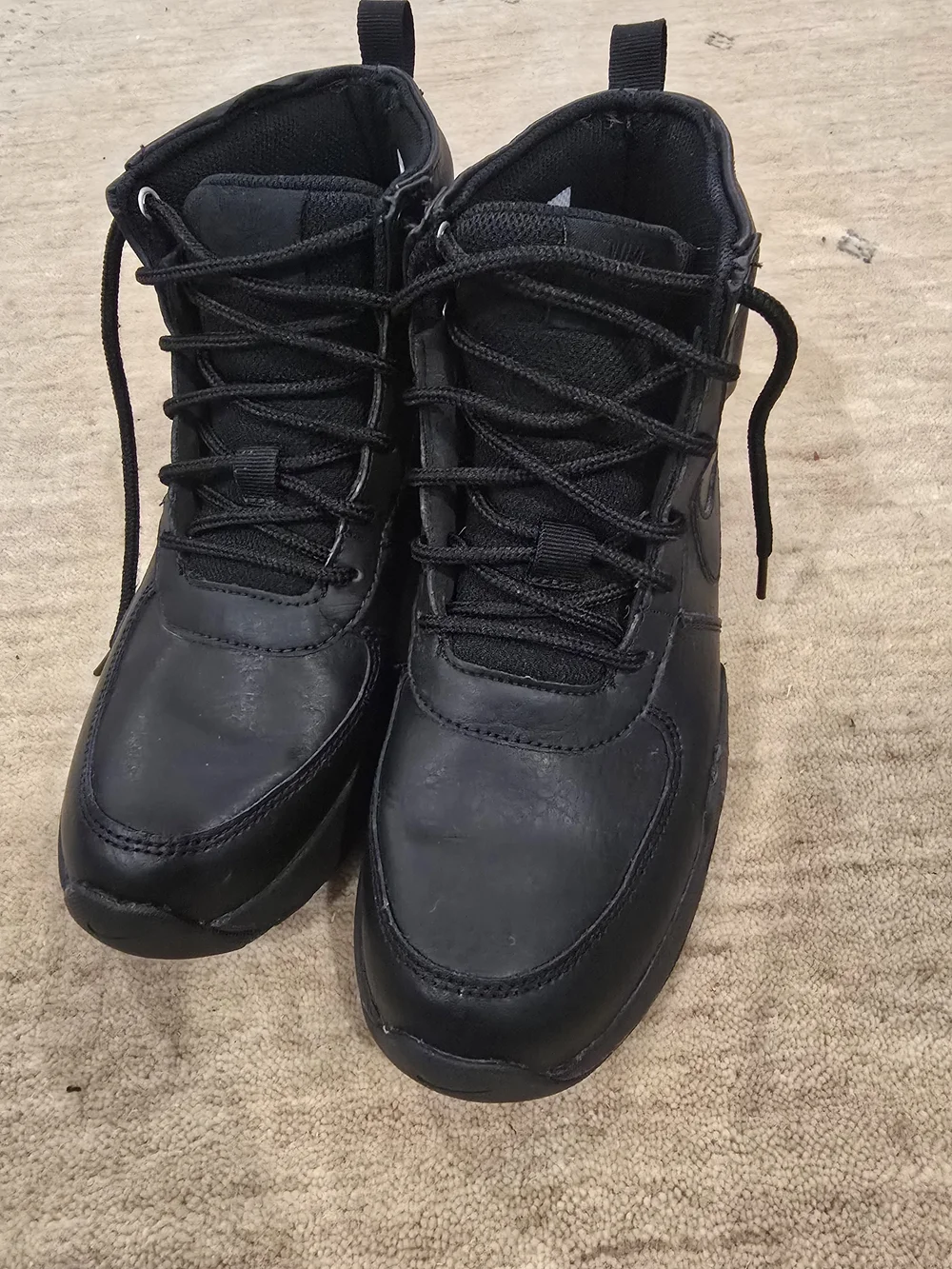 Nike Black Men's High-Top Lace-Up Boots